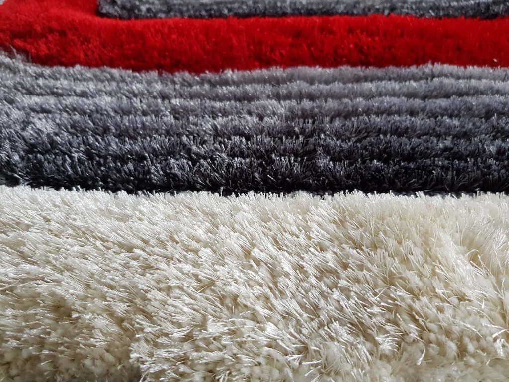 BRAND NEW 3D CUT AREA RUG "ISLAND" ON HEAVY COTTON BASE 2 COLOURS AVAILABLE