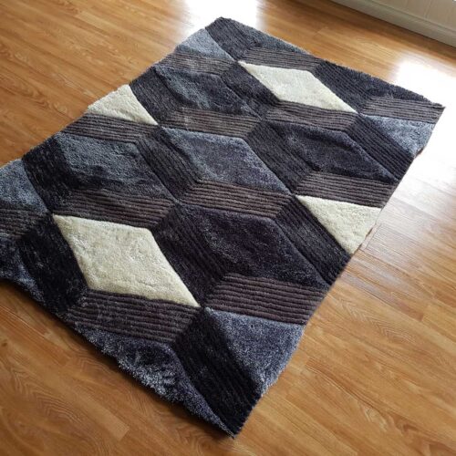 BRAND NEW 3D CUT AREA RUG ON HEAVY COTTON BASE #2002