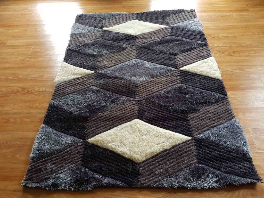 BRAND NEW 3D CUT  AREA RUG ON HEAVY COTTON BASE  #2002
