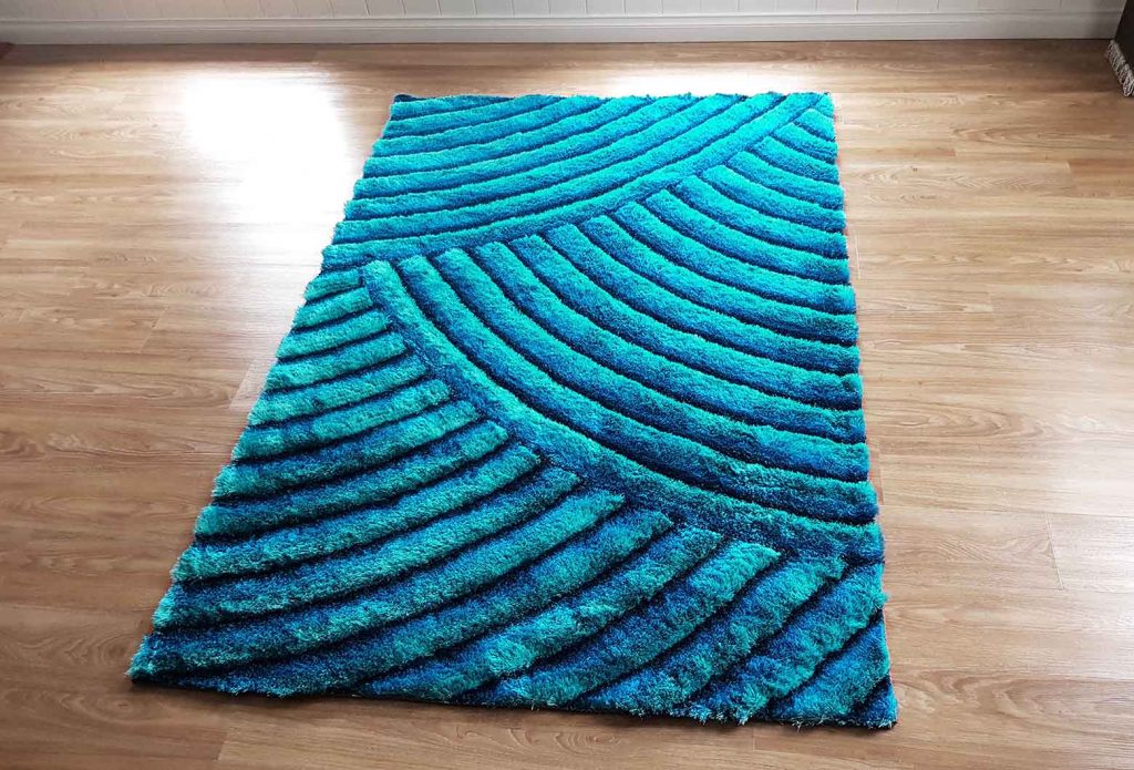 BRAND NEW 3D CUT ART SILK AREA RUG ON HEAVY COTTON BASE 2 COLOURS AVAILABLE