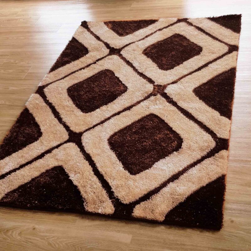 BRAND NEW ART SILK AREA RUG ON HEAVY COTTON BASE  #H026