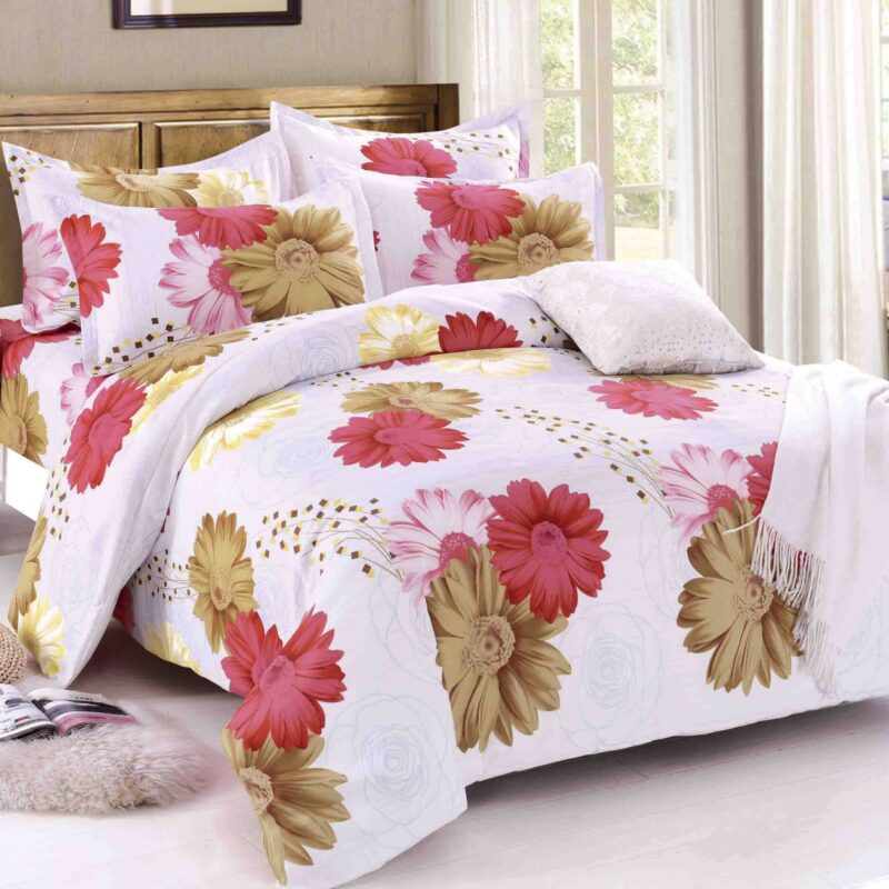 Quality 3 piece reversible duvet cover set style #013B