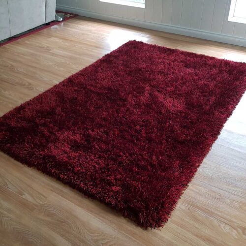 BRAND NEW THICK SHAGGY AREA RUG ON HEAVY COTTON BASE #ZX-7