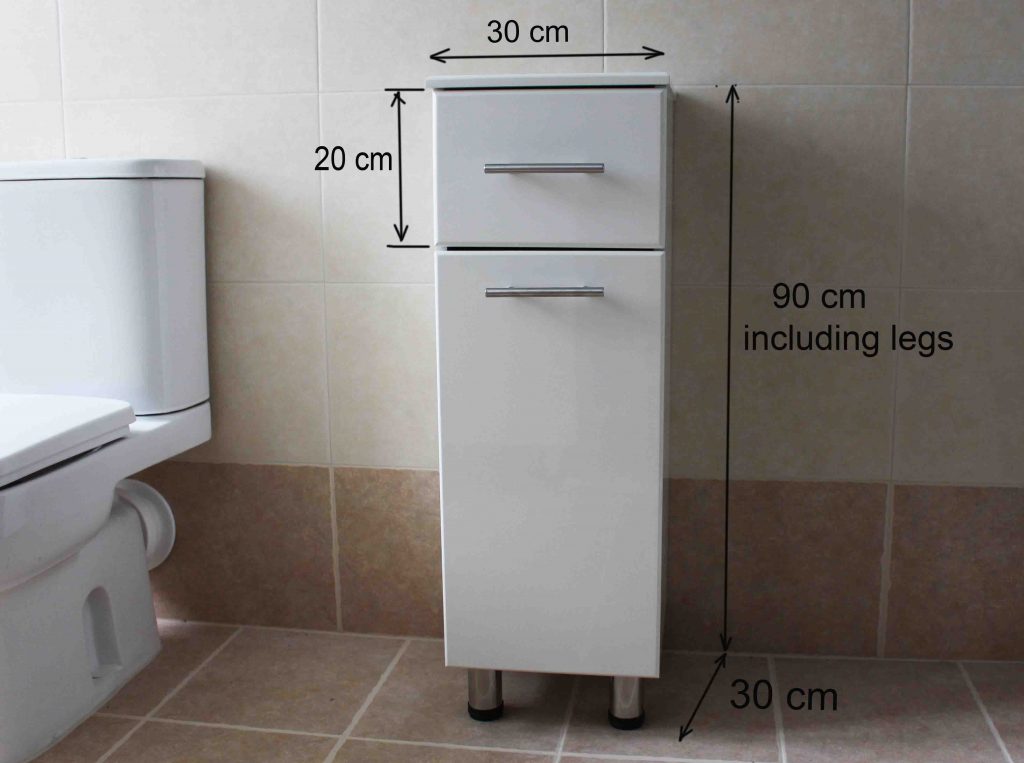 BRAND NEW SHORT BATHROOM STORAGE CABINET