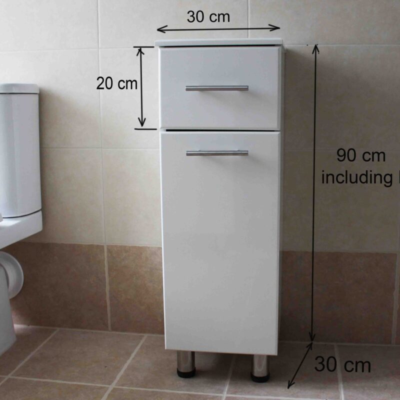 BRAND NEW SHORT BATHROOM STORAGE CABINET