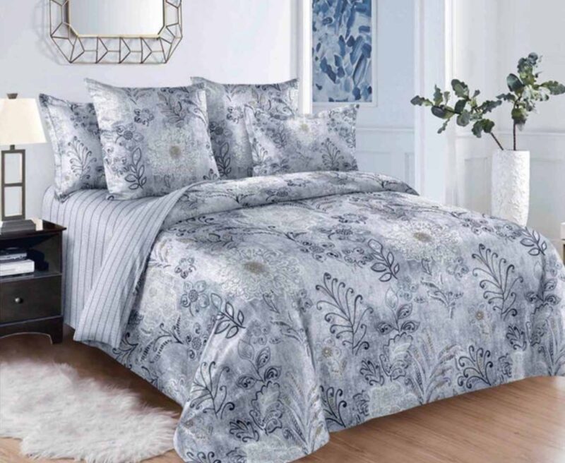 Quality 3P 1000 TC DUVET COVER SET with OXFORD PILLOW CASES style #01d