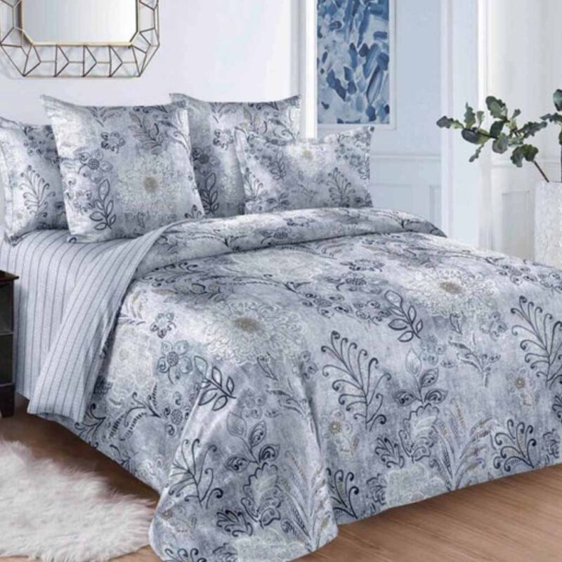 Quality 3P 1000 TC DUVET COVER SET with OXFORD PILLOW CASES style #01d