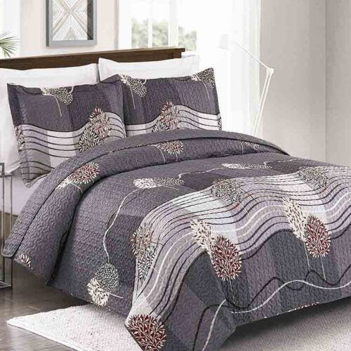 BRAND NEW LUXURY 3 PIECE QUILTED BEDSPREAD #22