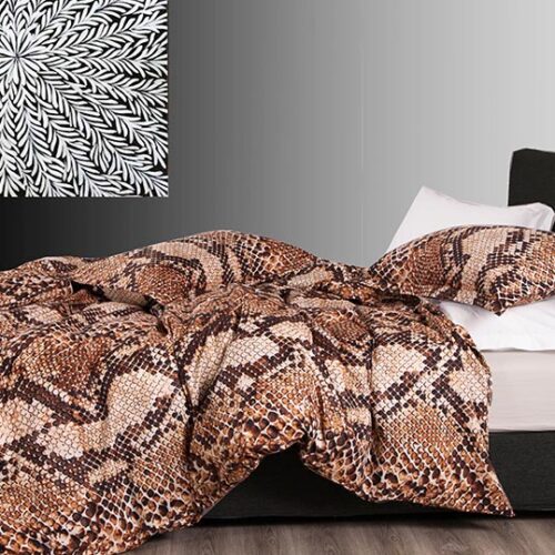 Quality 3P DUVET COVER SET with OXFORD PILLOW CASES style #012c