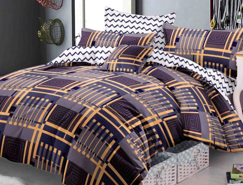 Quality 3P DUVET COVER SET with OXFORD PILLOW CASES style #011c