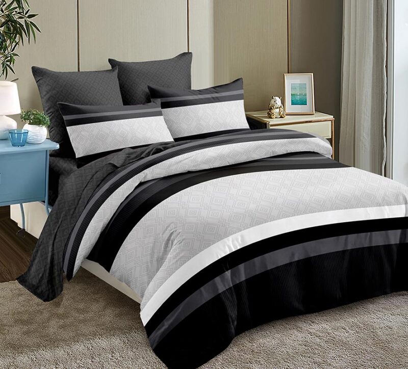 BRAND NEW 600 TC HIGH Quality 3P DUVET COVER SET with OXFORD PILLOW CASES style #D16