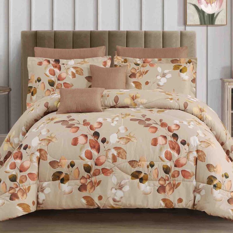 BRAND NEW 7p LIVEINSTYLE OVERSIZED PRINTED  COMFORTER set #3