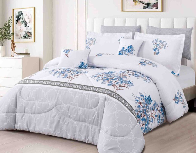 BRAND NEW 7p LIVEINSTYLE OVERSIZED PRINTED  COMFORTER set #4
