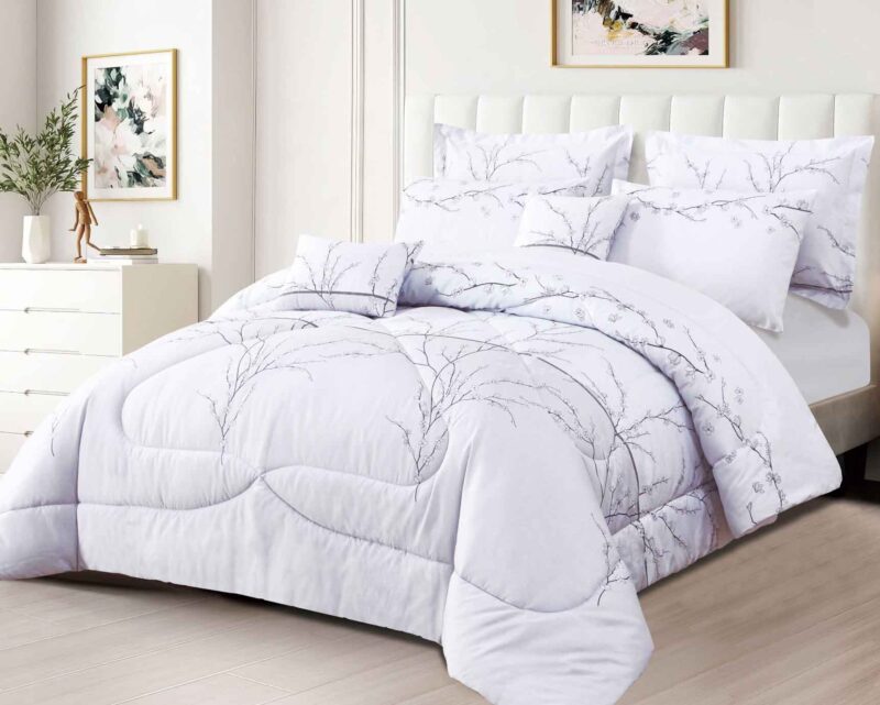BRAND NEW 7p LIVEINSTYLE OVERSIZED PRINTED REVERSIBLE COMFORTER set #9