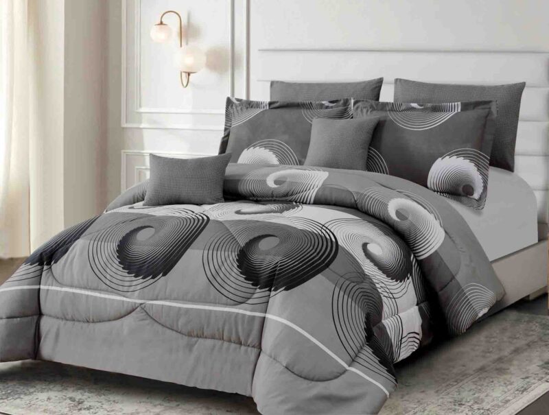 BRAND NEW 7p LIVEINSTYLE OVERSIZED PRINTED  COMFORTER set #11